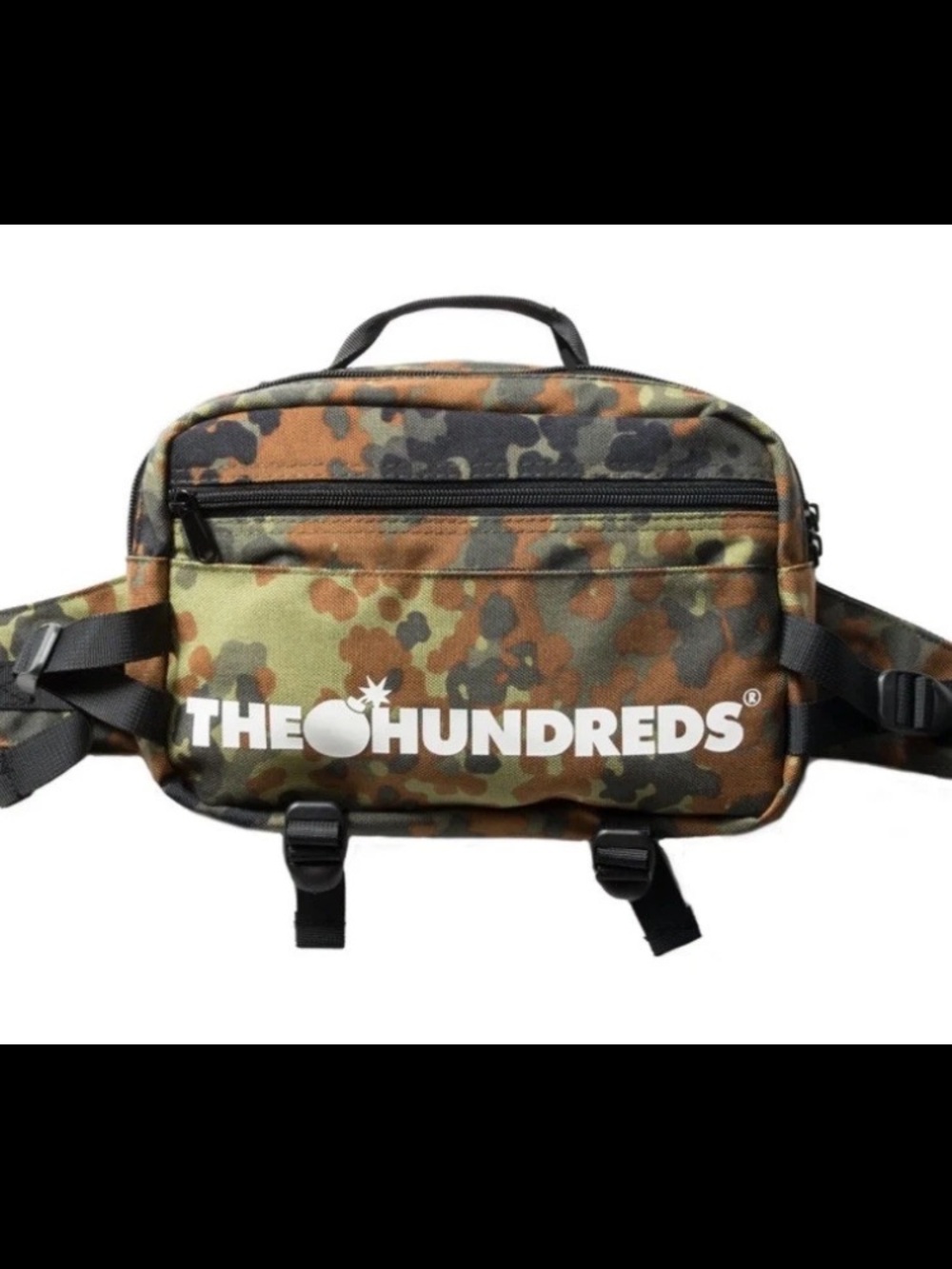 The One Hundreds Camo Bar Logo Bag Waist Pack Limited Edition Fanny Pack EUC!